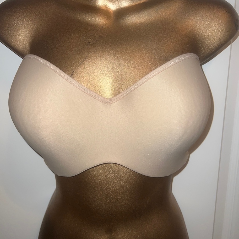 Self Expressions By Maidenform Strapless Bra Sz 38DD Nude Full Support Underwire